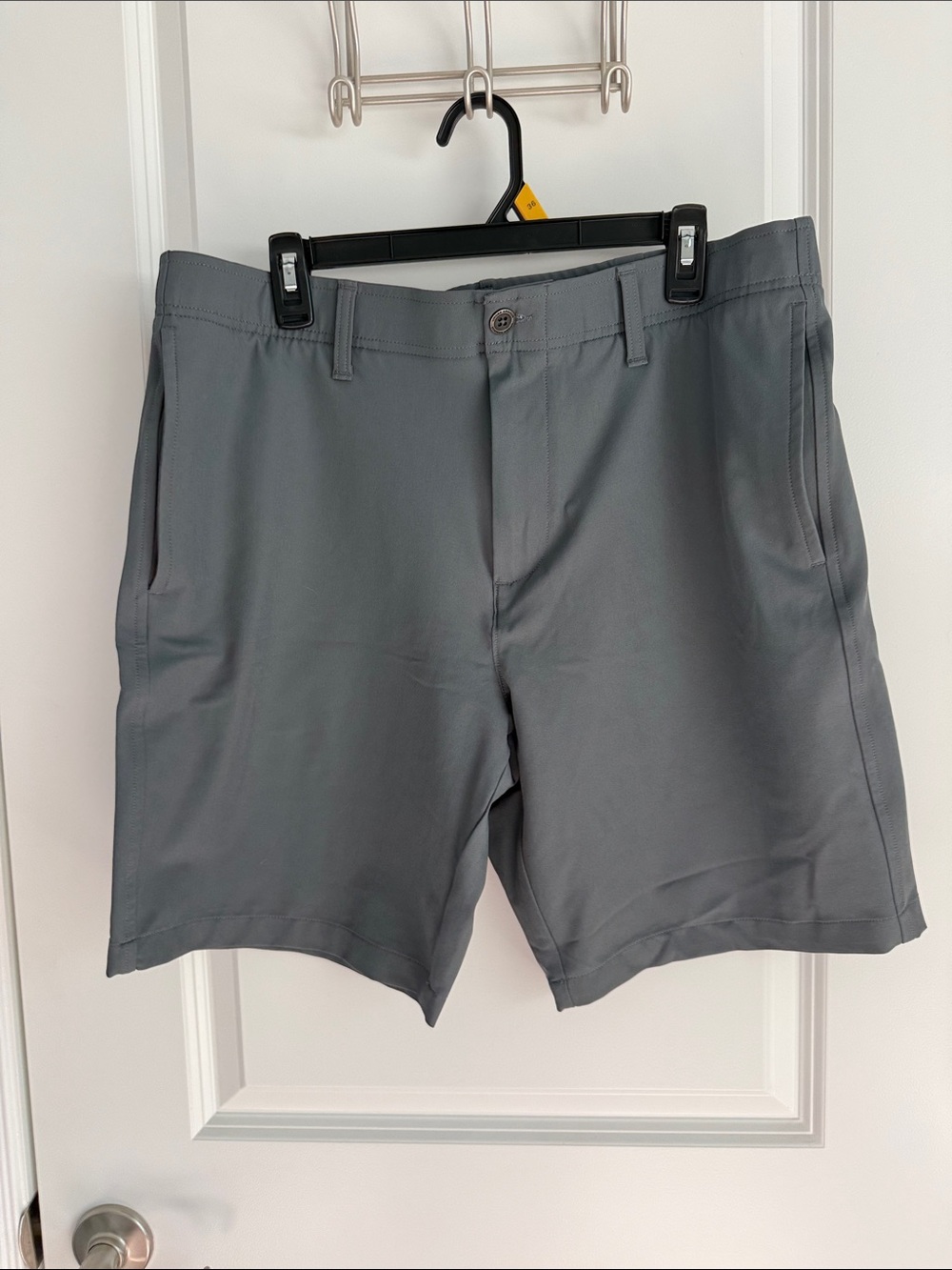 Under Armour Gray Athletic Flat-Front Shorts